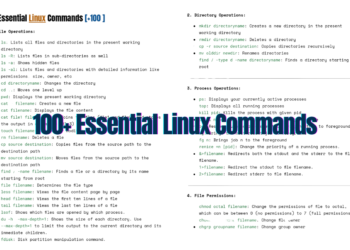 100+ Essential Linux Commands