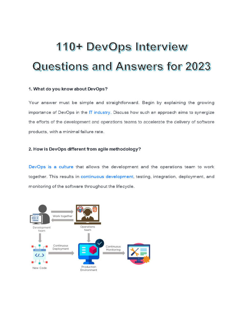 110+ DevOps Interview Questions and Answers