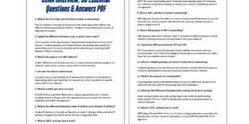 CCNA Interview: 50 Essential Questions & Answers PDF