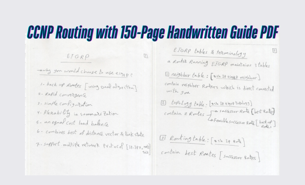 CCNP Routing with 150-Page Handwritten Guide PDF