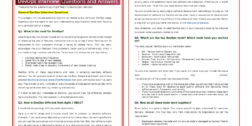 DevOps Interview Questions and Answers PDF