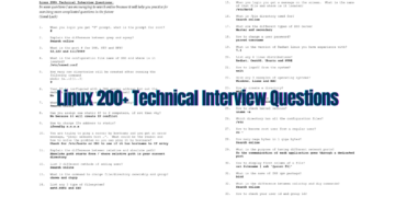 Linux 200+ Technical Interview Questions PDF