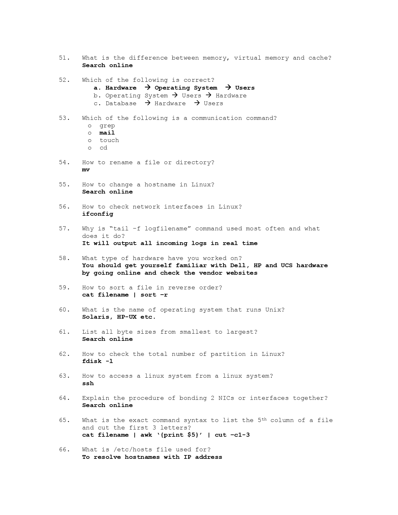 Core Technical Questions Linux 200+ Technical Interview Questions PDF