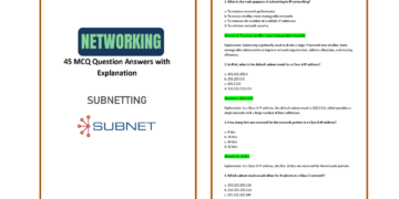 Master the Art of Subnetting: 45 Practice Questions & Answers (PDF)