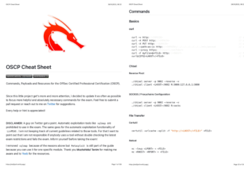 OSCP Cheat Sheet PDF