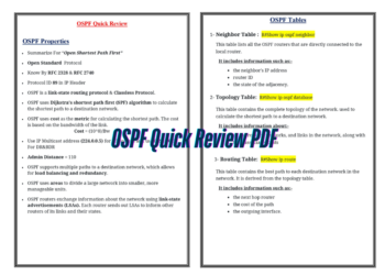 OSPF Quick Review PDF
