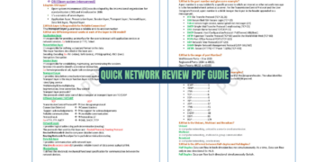 Quick Network Review PDF Gudie