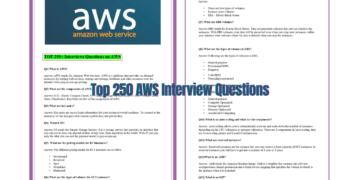 Top 250 AWS Interview Questions Guide