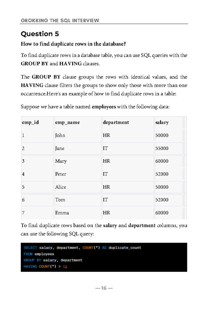 Grokking The SQL Interview (PDF)