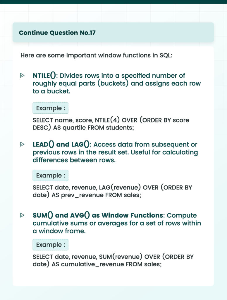 TOP 25 SQL Interview Questions