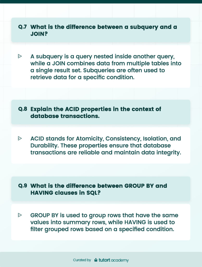 TOP 25 SQL Interview Questions