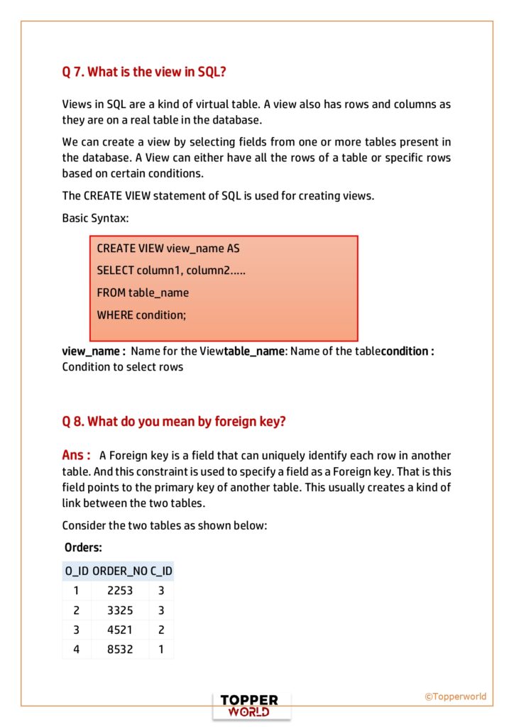 SQL Interview Question