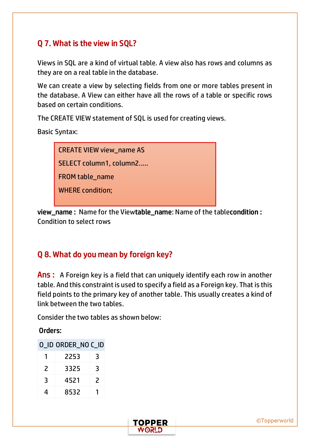 TOP 50 SQL Interview Question PDF - it.connect4techs.com
