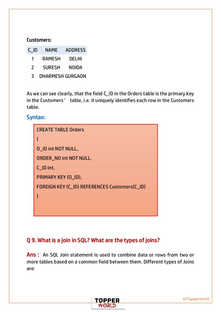 SQL Interview Question