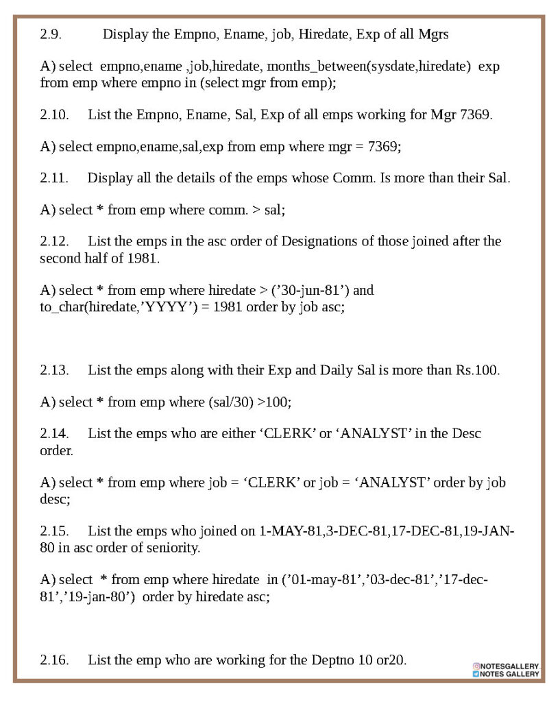 TOP SQL Queries Questions - Master SQL (PDF)