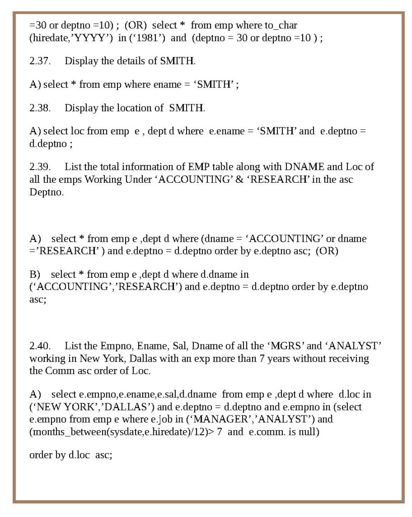 TOP SQL Queries Questions - Master SQL (PDF)