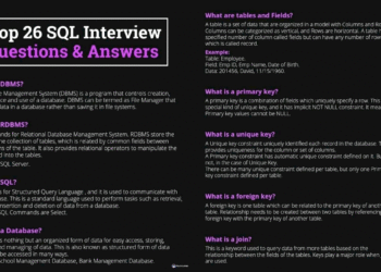 Top SQL Interview Question