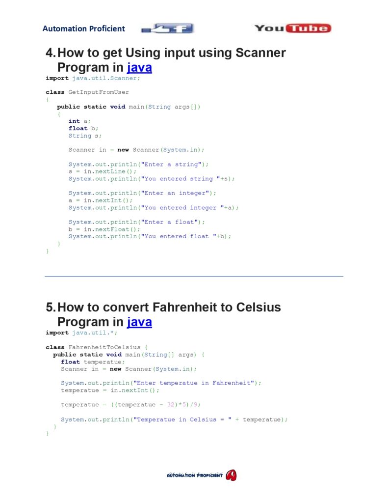 50 Java Programs For Interview