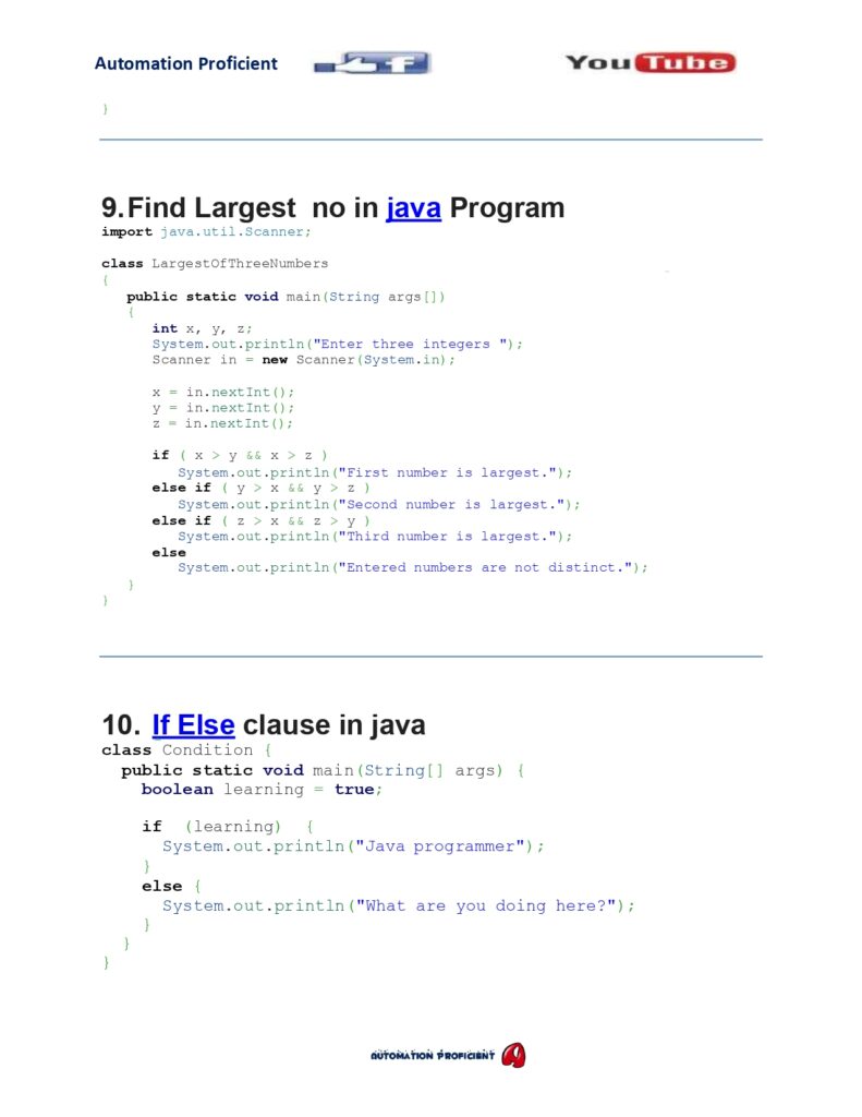 50 Java Programs For Interview