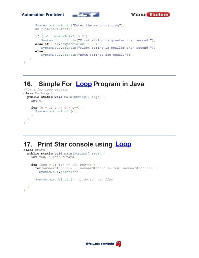 50 Java Programs For Interview
