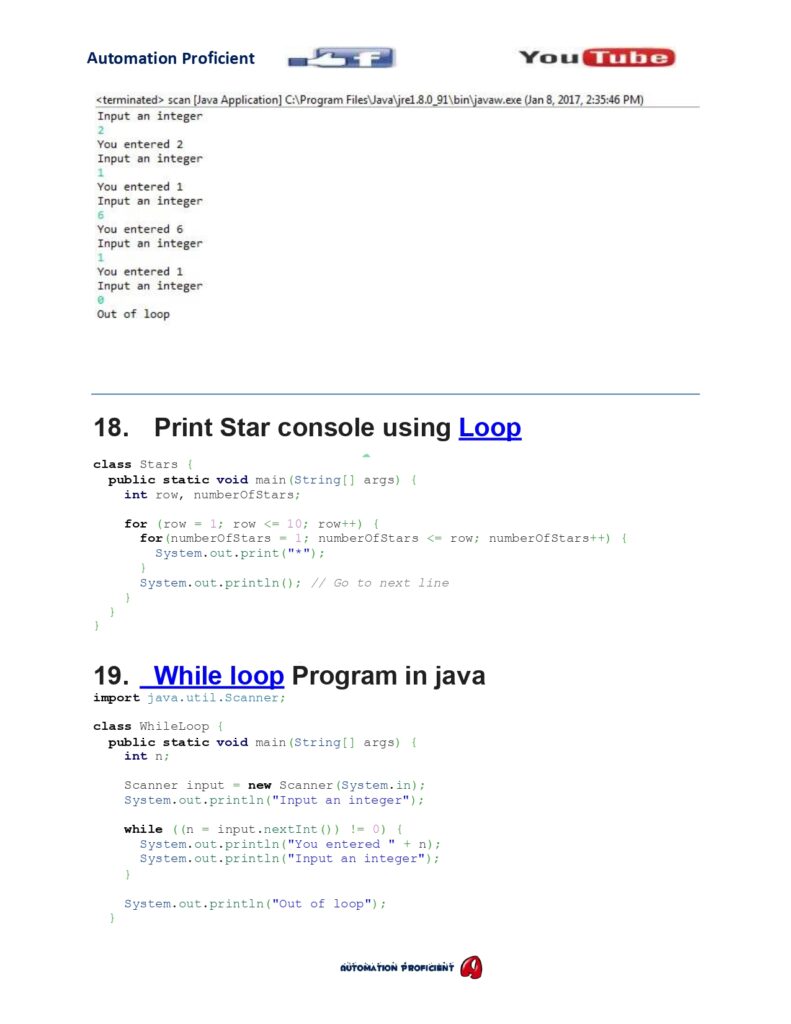 50 Java Programs For Interview