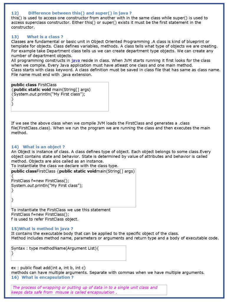 69 Core Java Interview Questions (PDF)