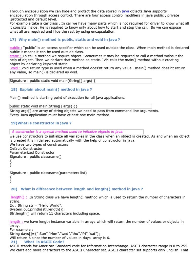 69 Core Java Interview Questions (PDF)