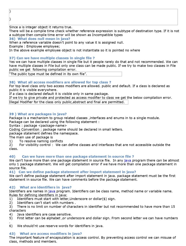 69 Core Java Interview Questions (PDF)