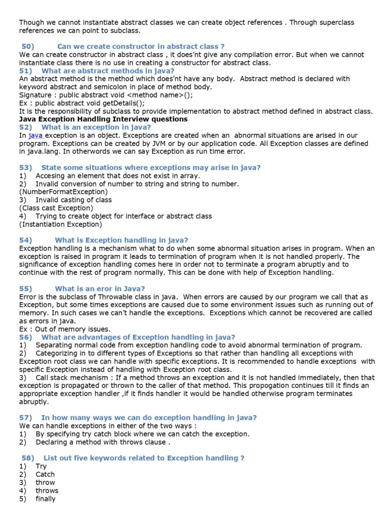 69 Core Java Interview Questions (PDF)