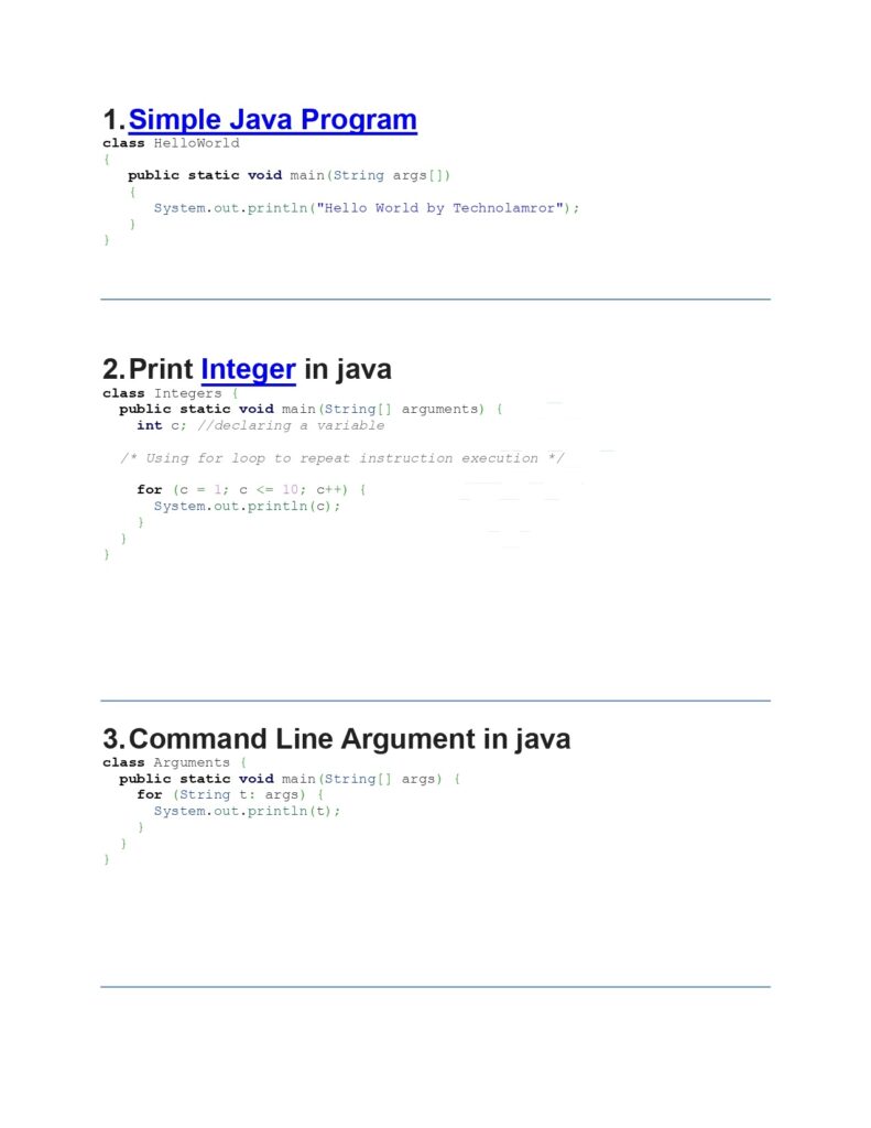 Java Programs (100 Programs) PDF