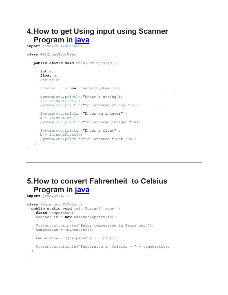Java Programs (100 Programs) PDF