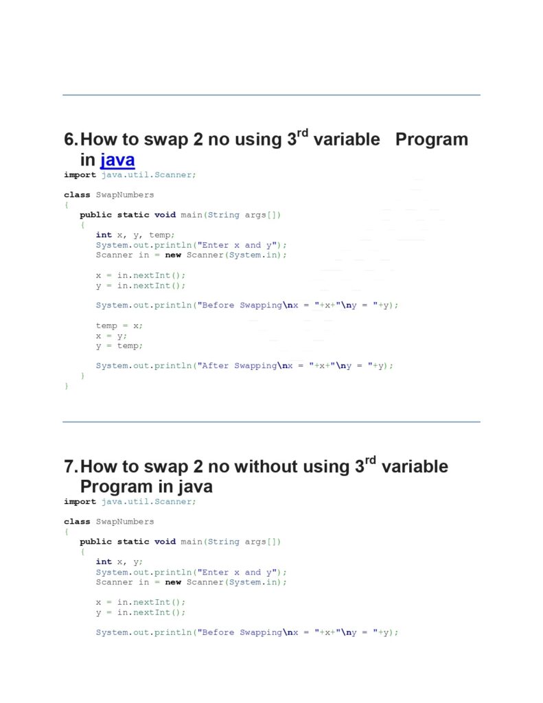 Java Programs (100 Programs) PDF