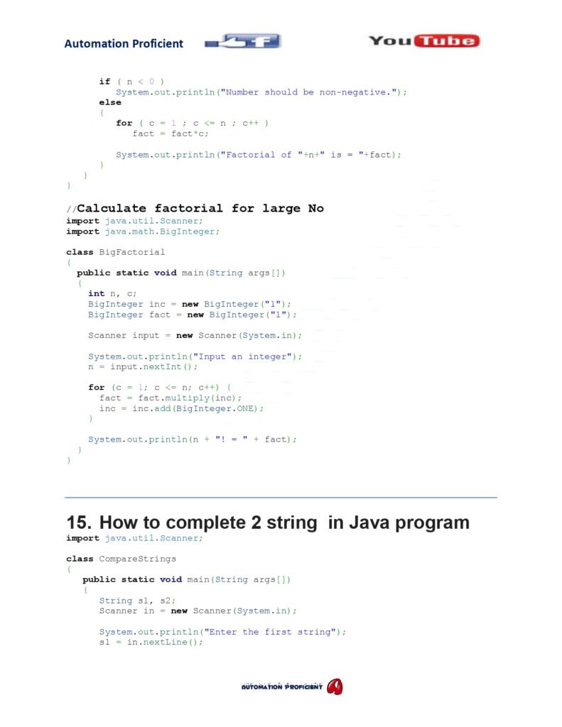 Java Programs (100 Programs) PDF