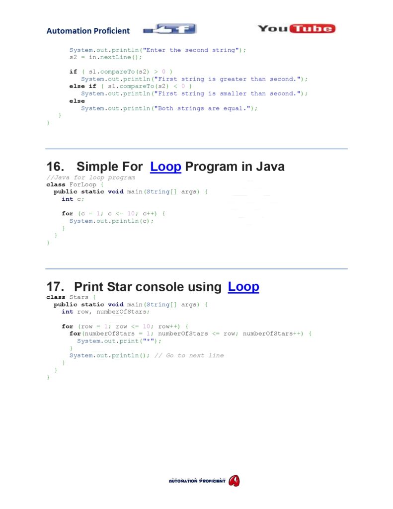 Java Programs (100 Programs) PDF