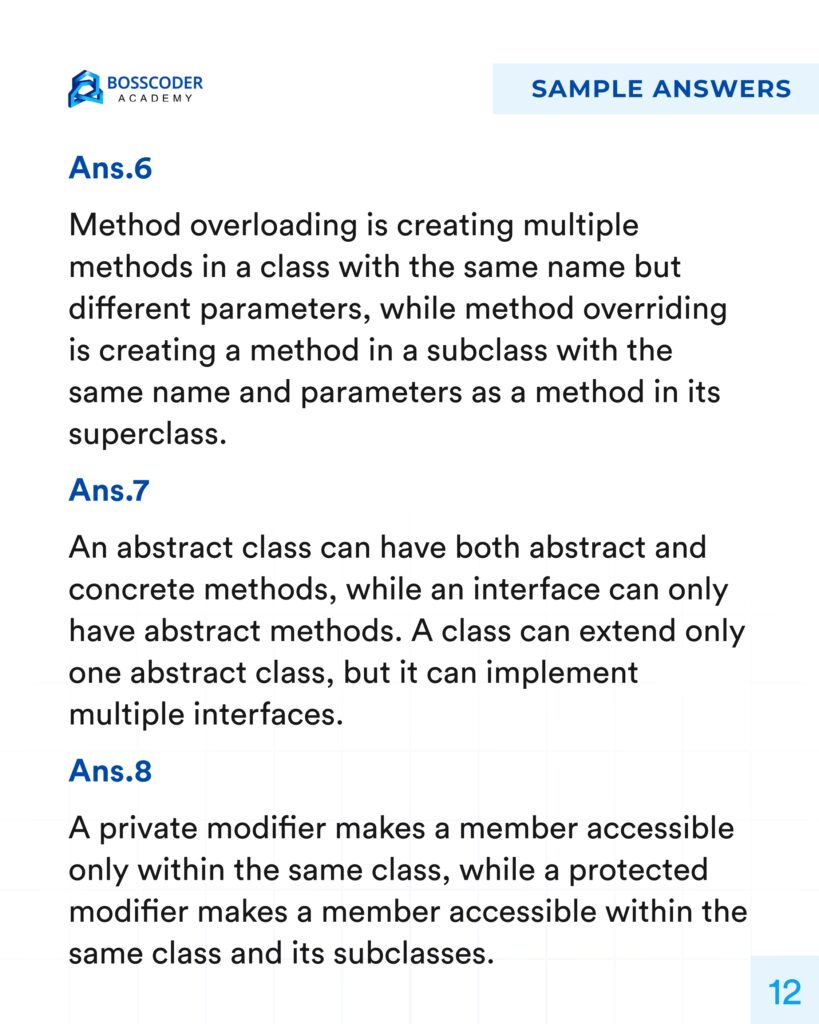 Java Questions with Answers