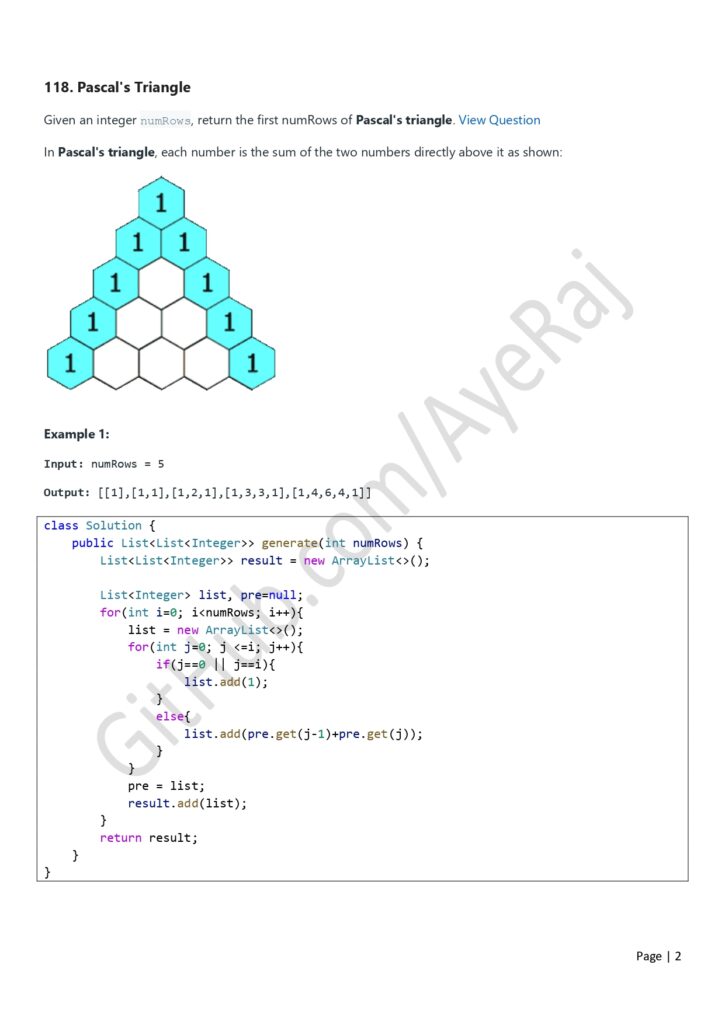 LeetCode Java Practice Solved Questions PDF