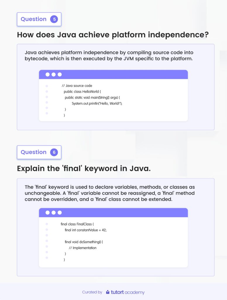 Top 50 Java Interview Questions and Answers PDF
