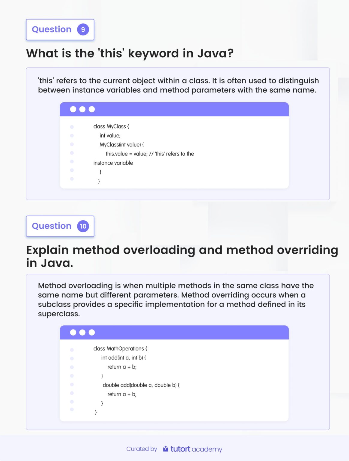 Top 50 Java Interview Questions and Answers PDF