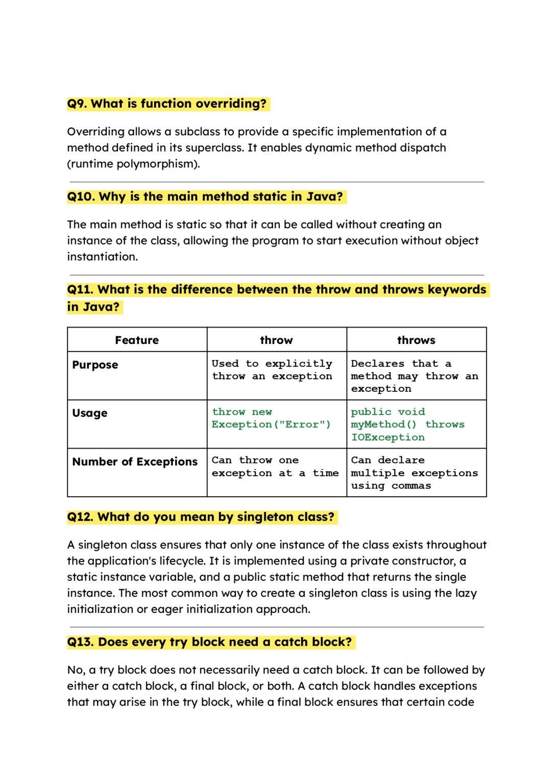 150+ Java Interview Questions Basic, Intermediate & Advanced