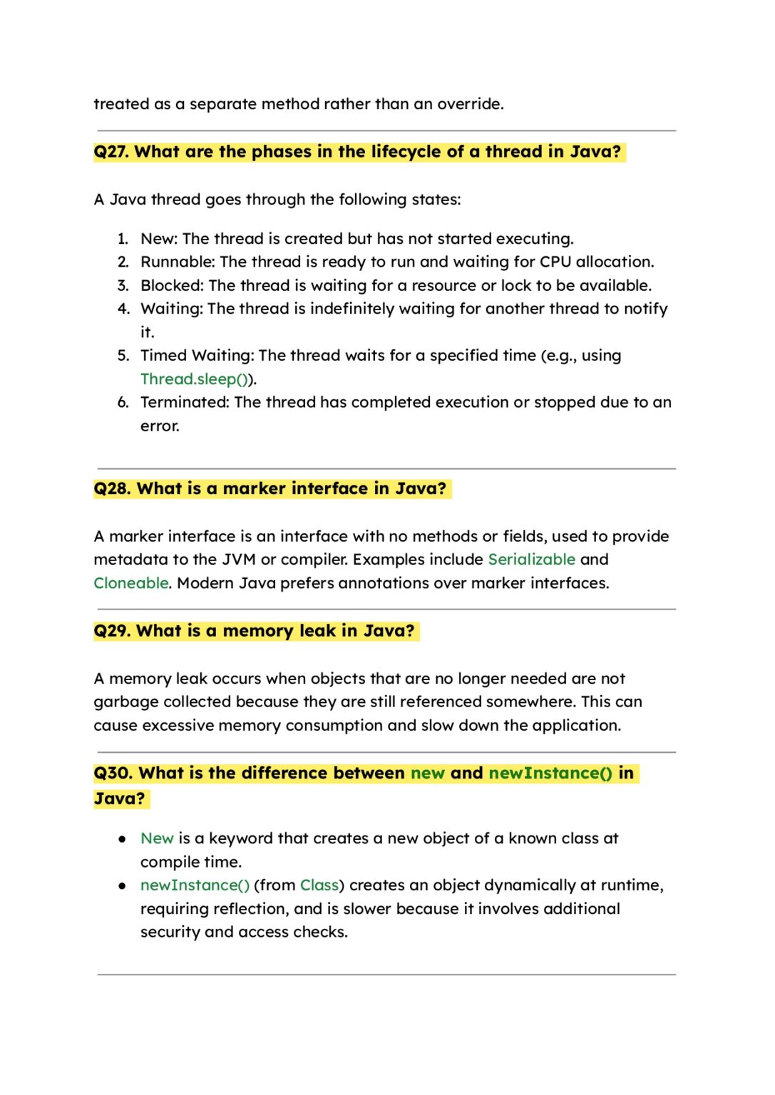 150+ Java Interview Questions Basic, Intermediate & Advanced
