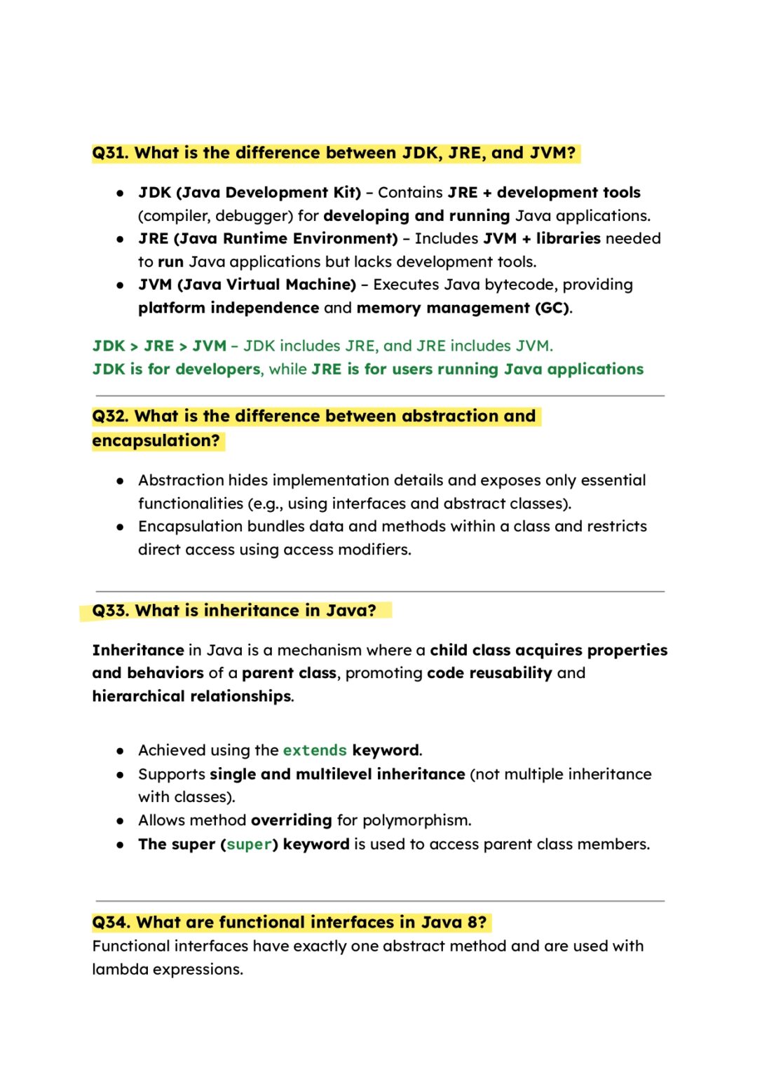 150+ Java Interview Questions Basic, Intermediate & Advanced