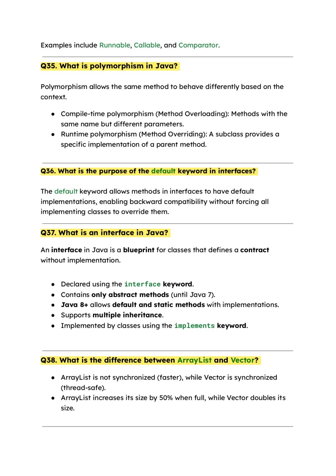 150+ Java Interview Questions Basic, Intermediate & Advanced