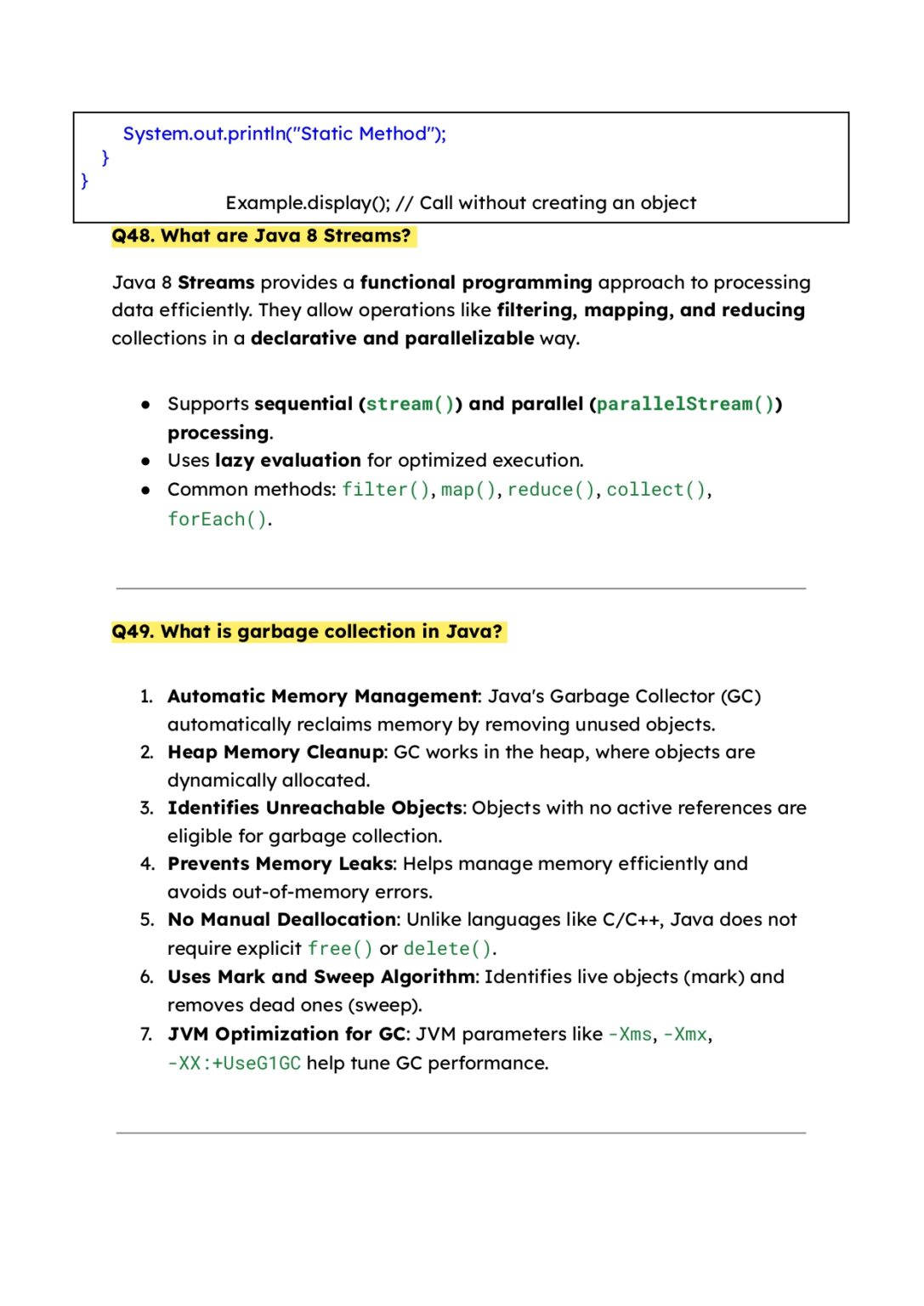 150+ Java Interview Questions Basic, Intermediate & Advanced