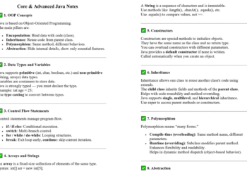 Core Java and Advance Java PDF
