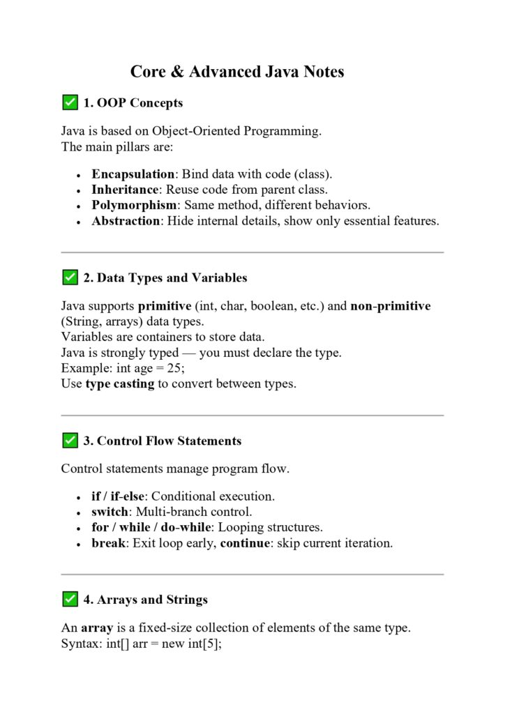 Core Java and Advance Java PDF_page-0001 - it.connect4techs.com Core Java and Advance Java PDF