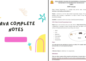 Java Complete Notes Pdf