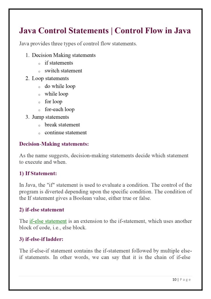 Java Programming PDF_page-0010 - it.connect4techs.com Java Programming PDF