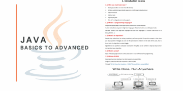 𝗝𝗔𝗩𝗔 𝗕𝗔𝗦𝗜𝗖𝗦 𝗧𝗢 𝗔𝗗𝗩𝗔𝗡𝗖𝗘𝗗 - 𝙘𝙤𝙢𝙥𝙧𝙚𝙝𝙚𝙣𝙨𝙞𝙫𝙚 𝙘𝙤𝙙𝙞𝙣𝙜 𝙧𝙚𝙛𝙚𝙧𝙚𝙣𝙘𝙚 PDF