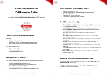 CompTIA Security+ SY0-701 Full Learning Guide